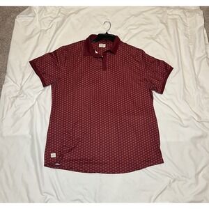 Mantra Men's Red/Cranberry‎ Polo Golf Performance Shirt Size XXL